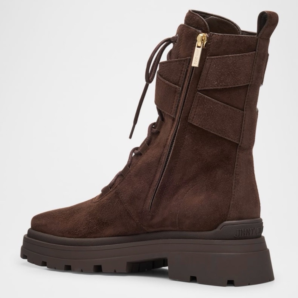 Jimmy Choo
Noemi 45 Suede Combat Boots
NWT, BOX, DUSTBAGS